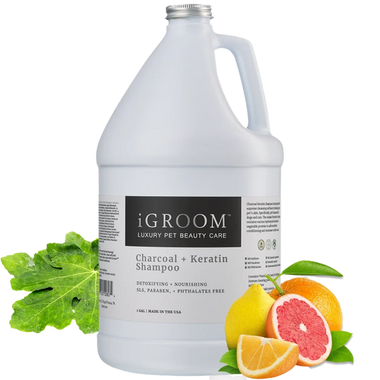 Pet Charcoal and Keratin Shampoo Gallon by iGroom