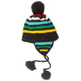 Load image into Gallery viewer, Hand Knit Charcoal Stripe Wool Hat
