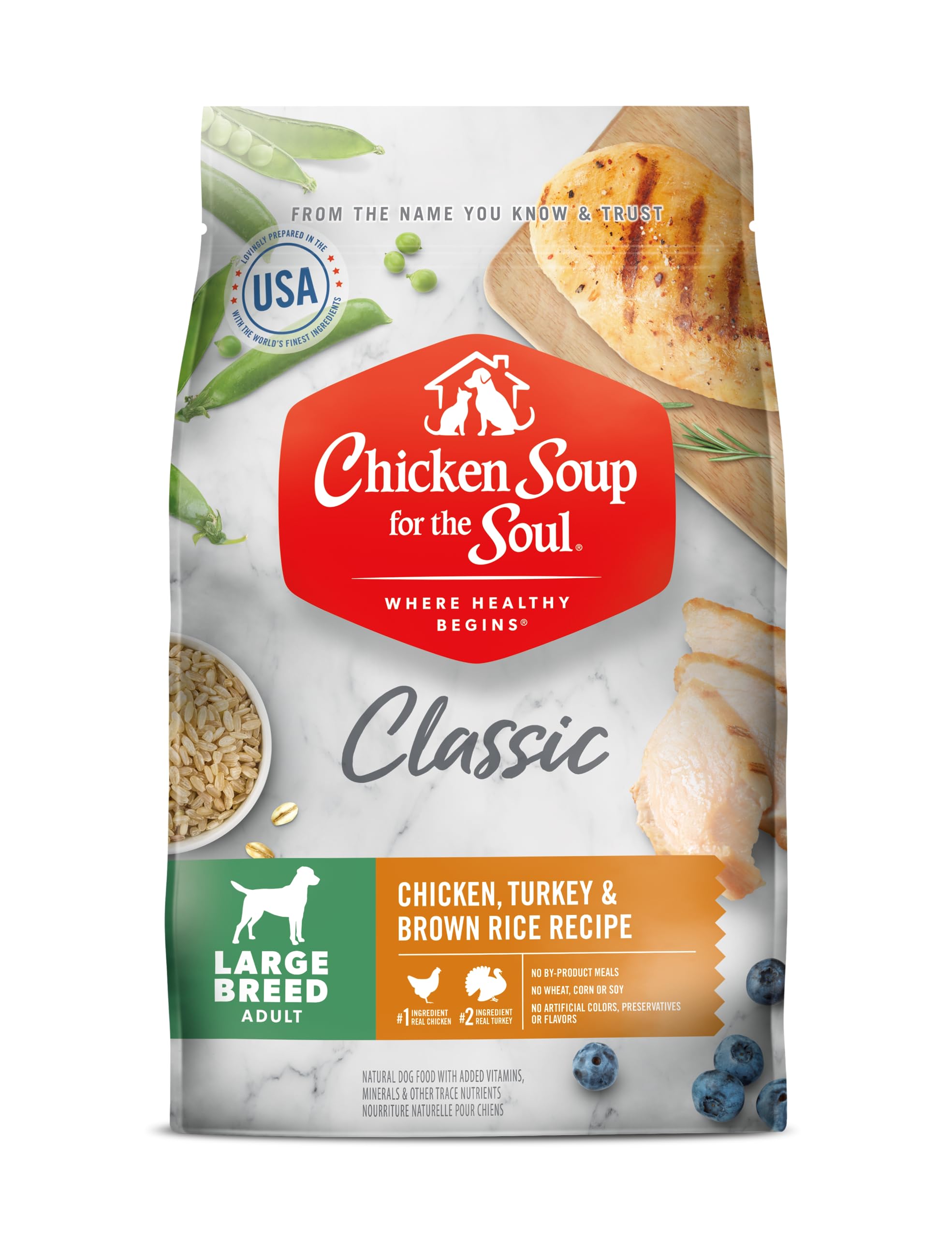 Chicken Soup Adult Chicken, Turkey and Brown Rice Large Breed Dog Food (28lb) 