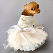 Fancy Bridal Dog Tutu Party Dress