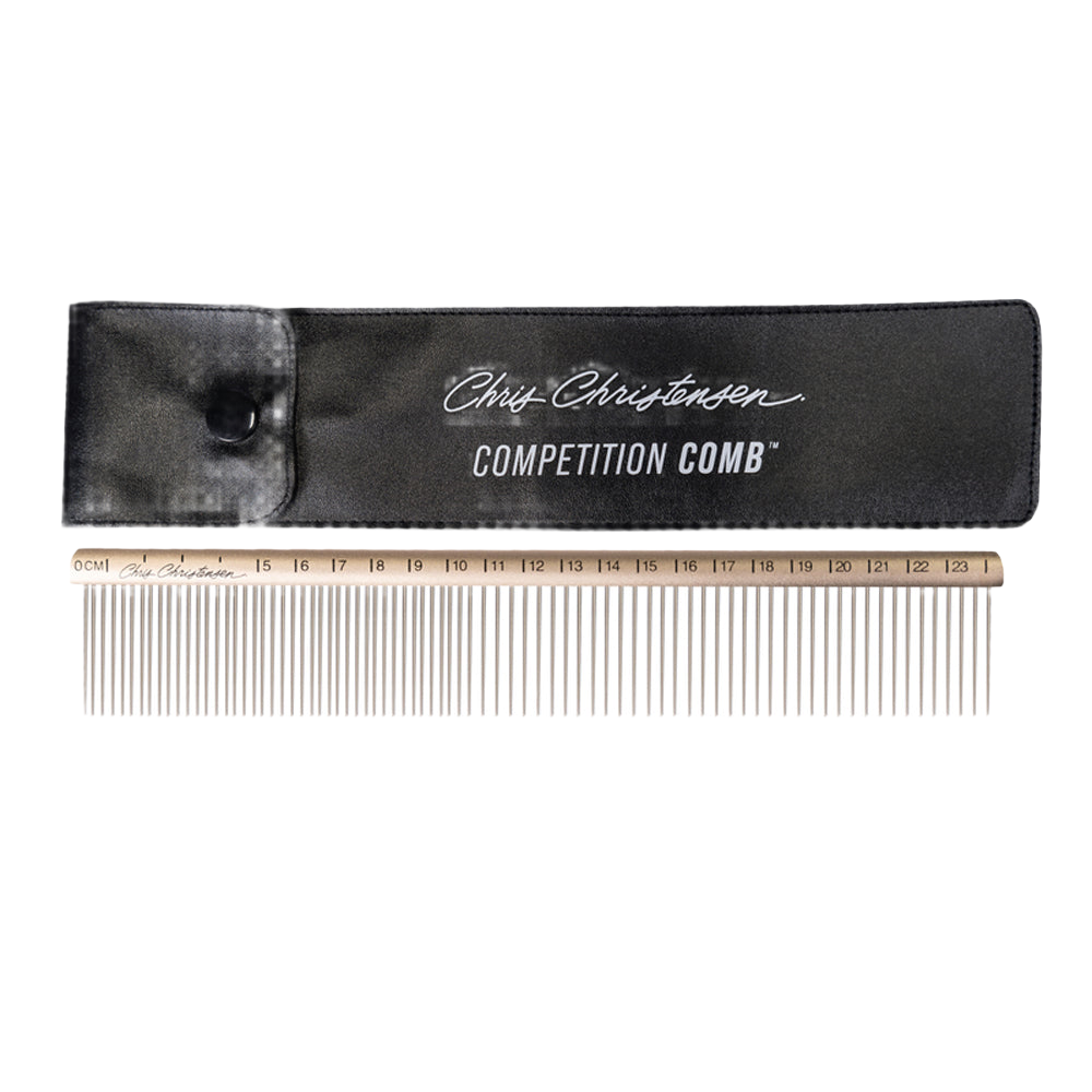 Dog 9" Medium/Coarse Competition Comb by Chris Christensen
