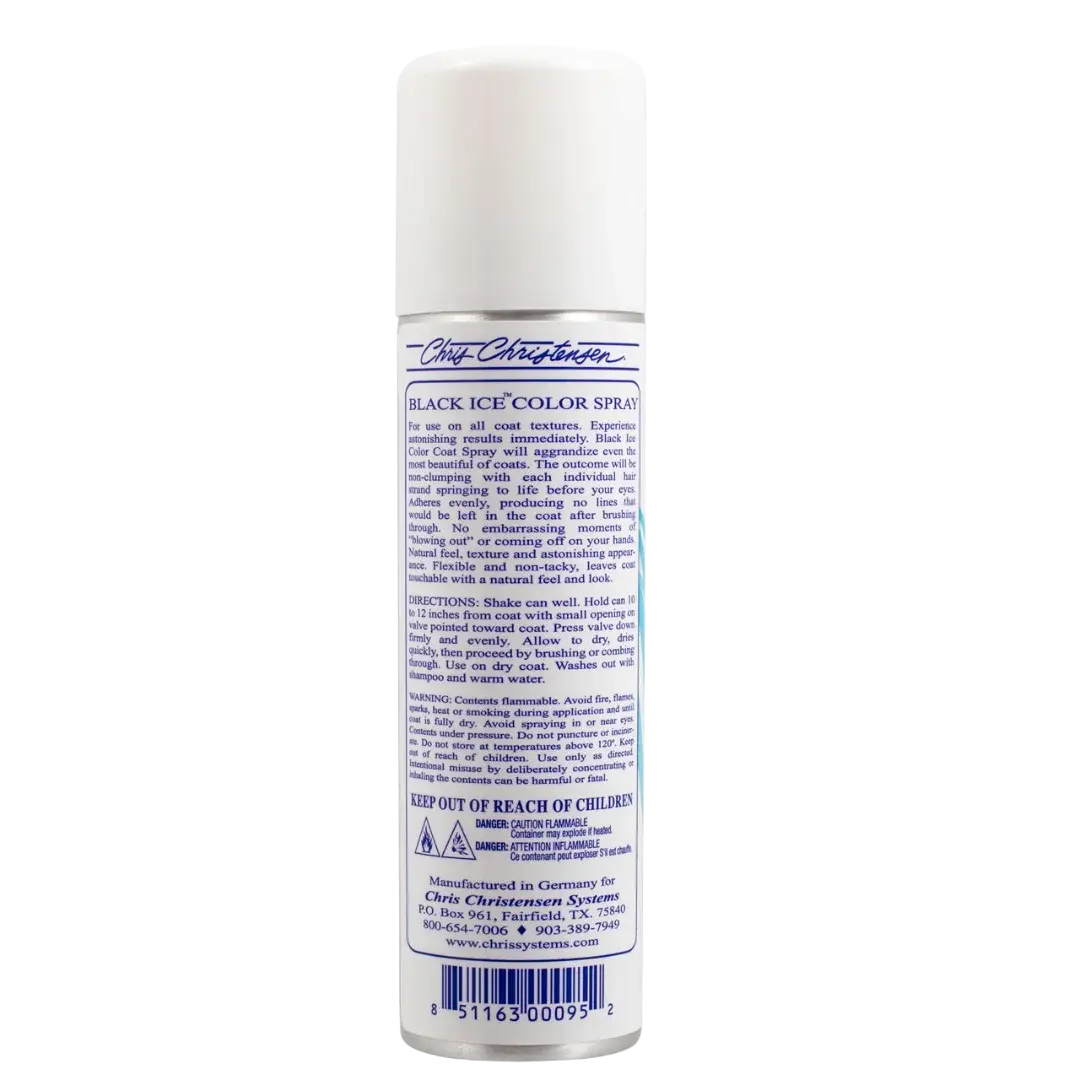 Pet Black Ice Spray 4.2oz by Chris Christensen