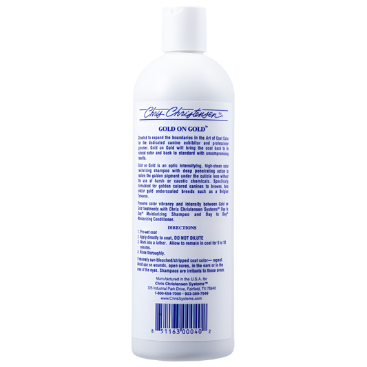 Dog Gold on Gold Shampoo 16oz by Chris Christensen