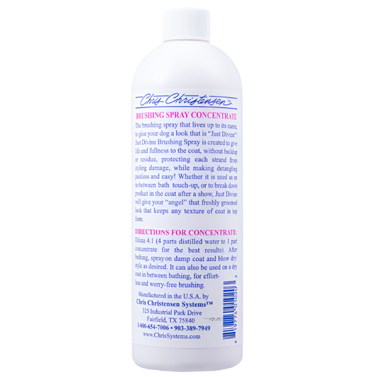 Dog Just Divine Brushing Spray Concentrate 16oz by Chris Christensen