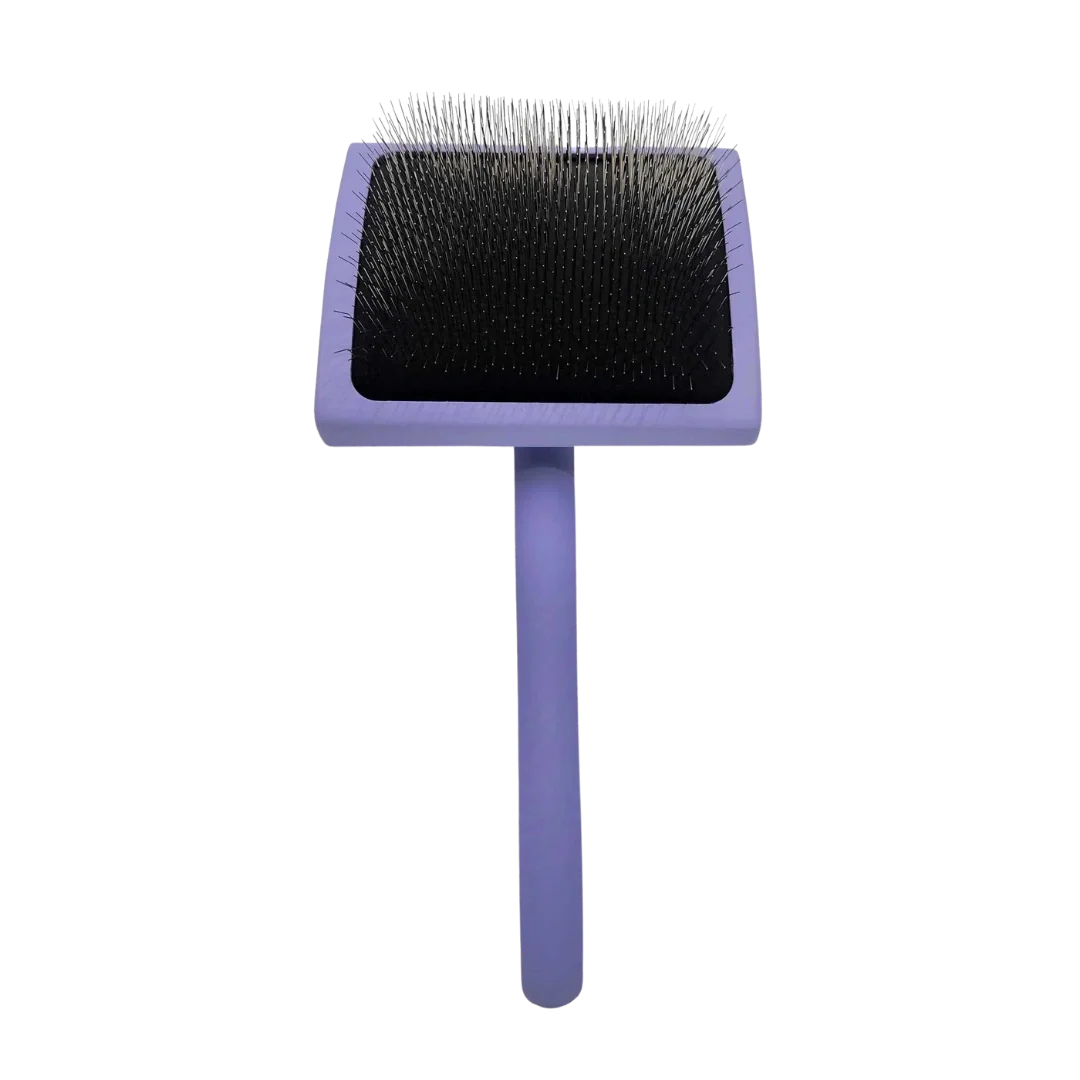 Dog Large Curved Karben Lavender Slicker Brush by Chris Christensen
