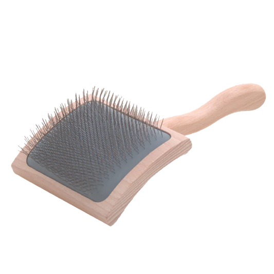 Mark Curved Back Large Slicker Brush by Chris Christensen professional dog grooming tool Southlake Paws