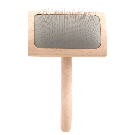 Mark Curved Back Medium Slicker Brush by Chris Christensen professional dog grooming tool Southlake Paws