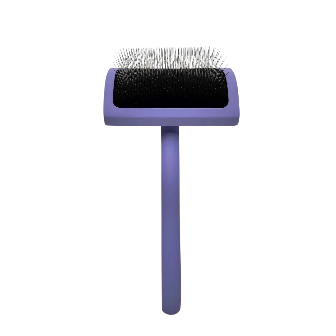 Dog Medium Curved Karben Lavender Slicker Brush by Chris Christensen