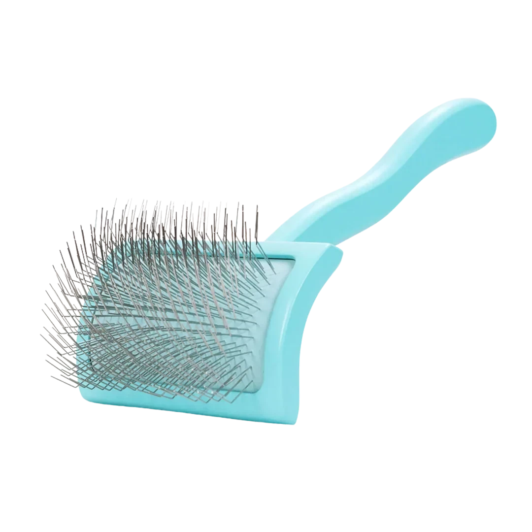 Dog Medium Home Care Big G Teal Slicker Brush by Chris Christensen