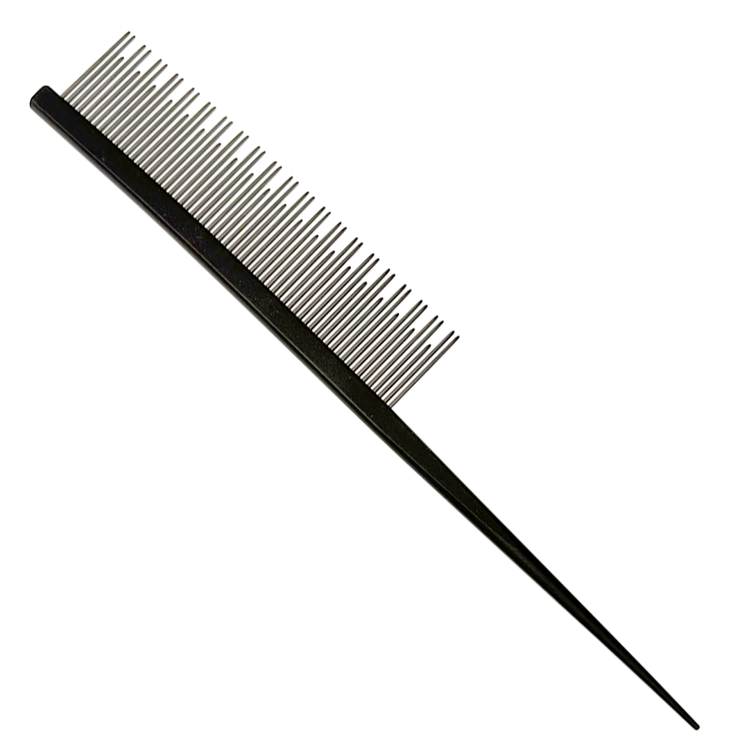 Pet 7" Parting Comb Dual Tooth Black by Chris Christensen