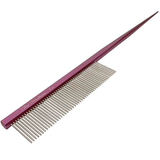 7" Parting Comb Fine Tooth Purple by Chris Christensen
