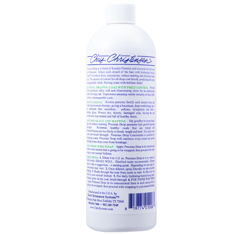 Dog Precious Drop Keratin Spray Concentrated 16oz by Chris Christensen