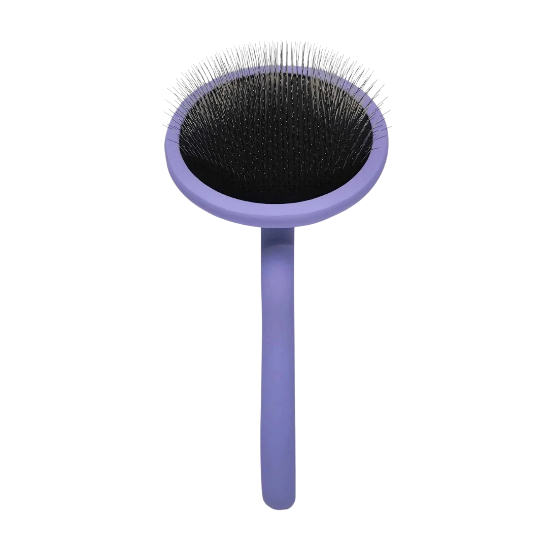 Dog Round Head Karben Lavender Slicker Brush by Chris Christensen