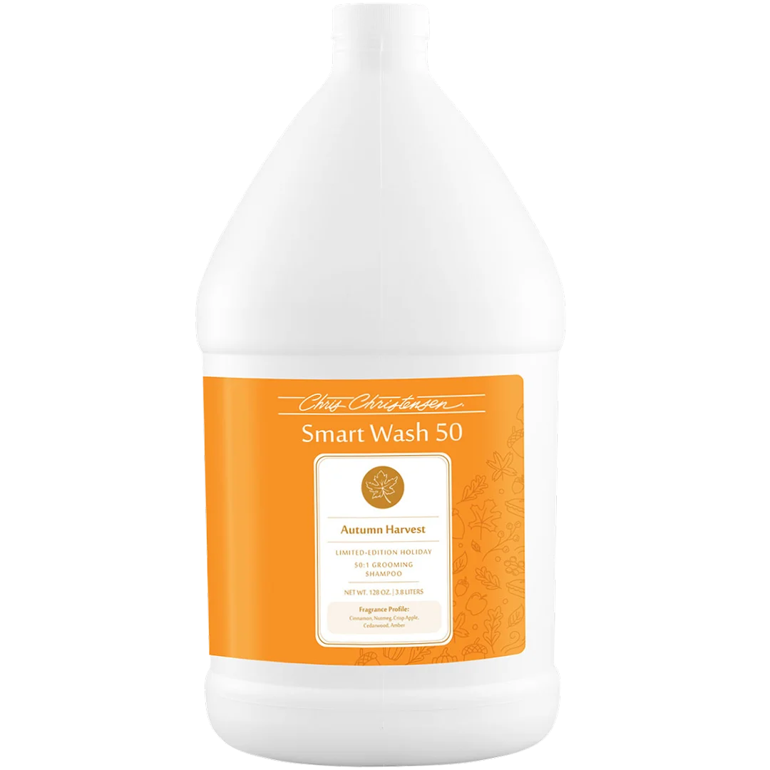 Smart Wash50 Autumn Harvest Shampoo Gallon by Chris Christensen professional dog grooming tool Southlake Paws