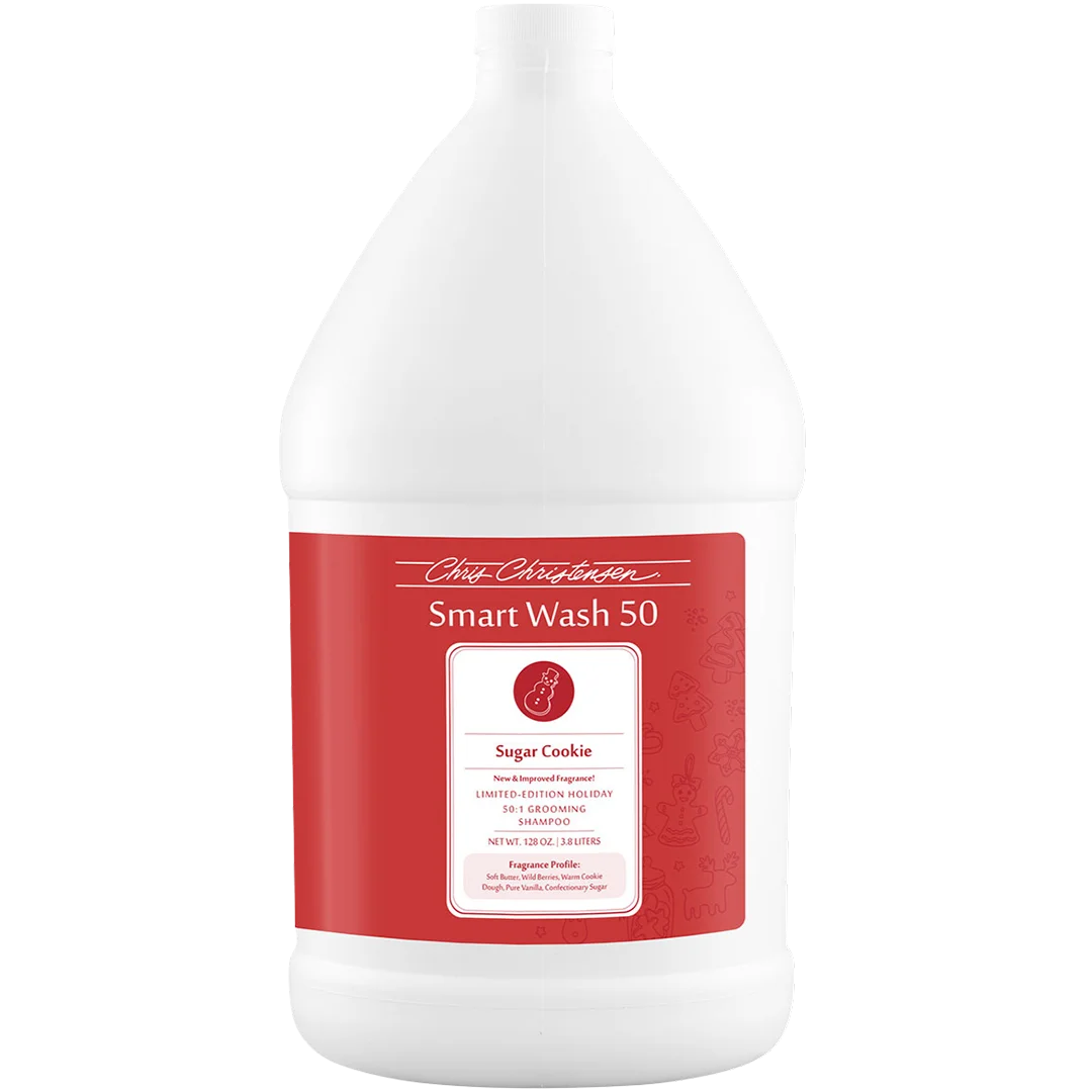 Smart Wash50 Sugar Cookie Shampoo Gallon by Chris Christensen professional dog grooming tool Southlake Paws