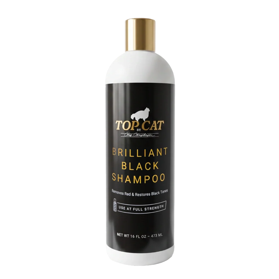 Top Cat Brilliant Black Shampoo 16oz by Chris Christensen
