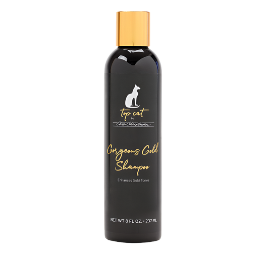 Top Cat Gorgeous Gold Shampoo 8oz by Chris Christensen professional dog grooming tool Southlake Paws