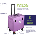 Load image into Gallery viewer, D-Flite Tack Box with wheels Purple by Chris Christensen
