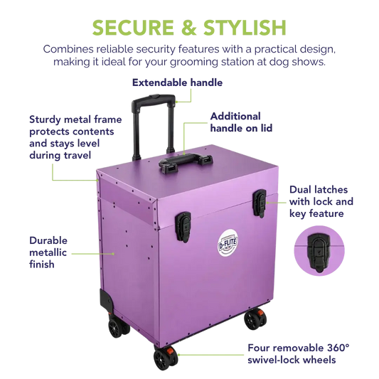 D-Flite Tack Box with wheels Purple by Chris Christensen