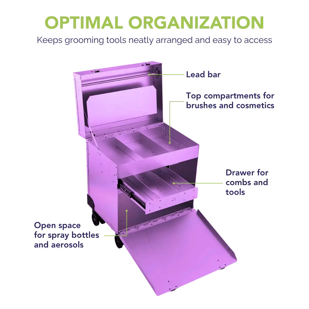 D-Flite Tack Box with wheels Purple by Chris Christensen
