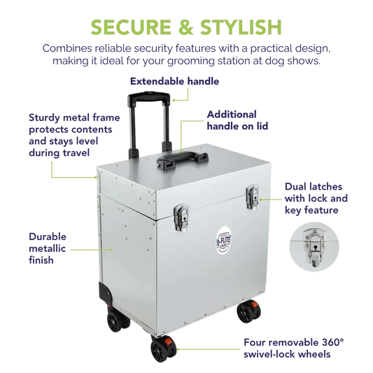 D-Flite Tack Box with wheels Silver by Chris Christensen