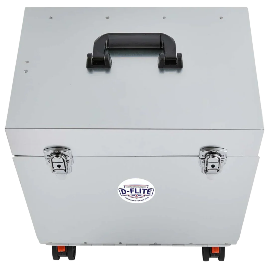 D-Flite Tack Box with wheels Silver by Chris Christensen