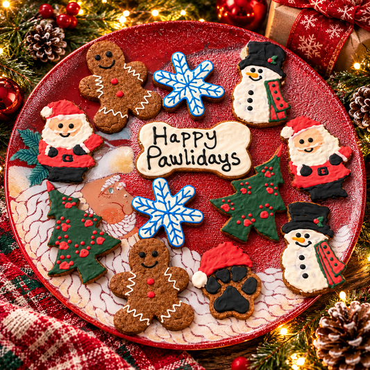 Whimiscal Organic Christmas Dog Cookie Box