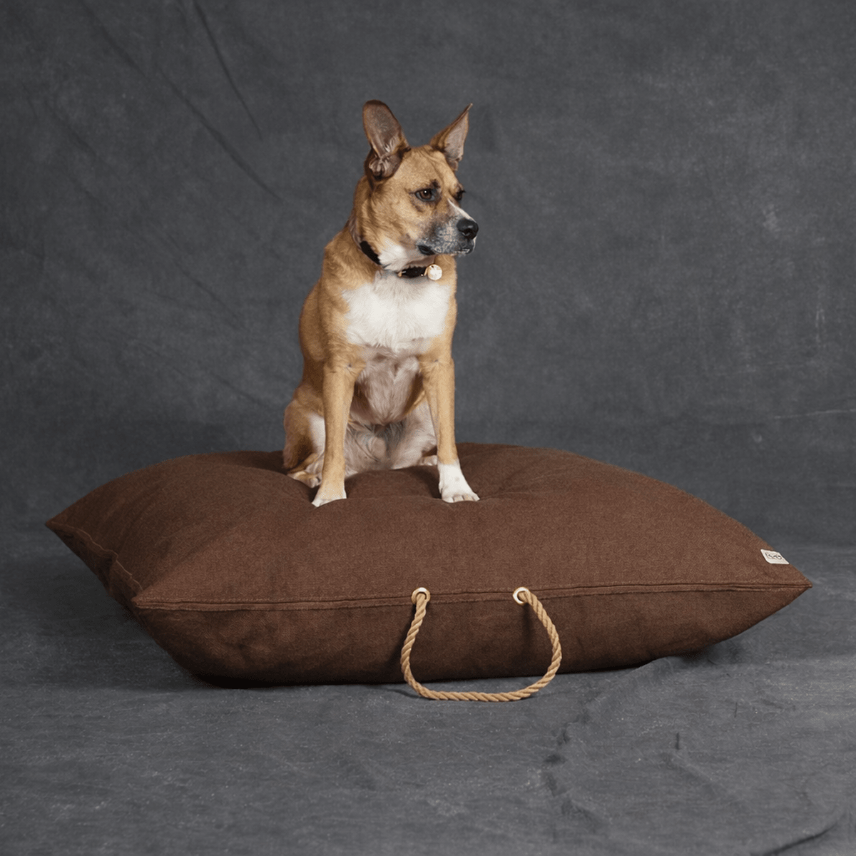 Dog Beds Premium Cinnamon Waxed Cotton Canvas Dog Bed
