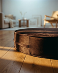 Load image into Gallery viewer, The Circle — Round Ottoman Dog Bed | High-Density Foam, Waterproof Lined, Washable
