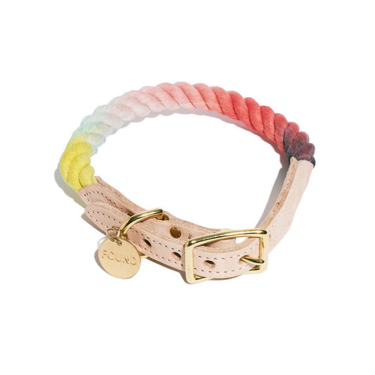 Dog Collars Premium Claude Ombre Cotton Rope Cat & Dog Collar