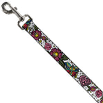 Dog Leash - Love Kills CLOSE-UP White