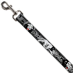 Dog Leash - Lion King Scar Poses White/Black