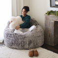 Load image into Gallery viewer, Adult Bean Bag Chair - King - NEST Chinchilla
