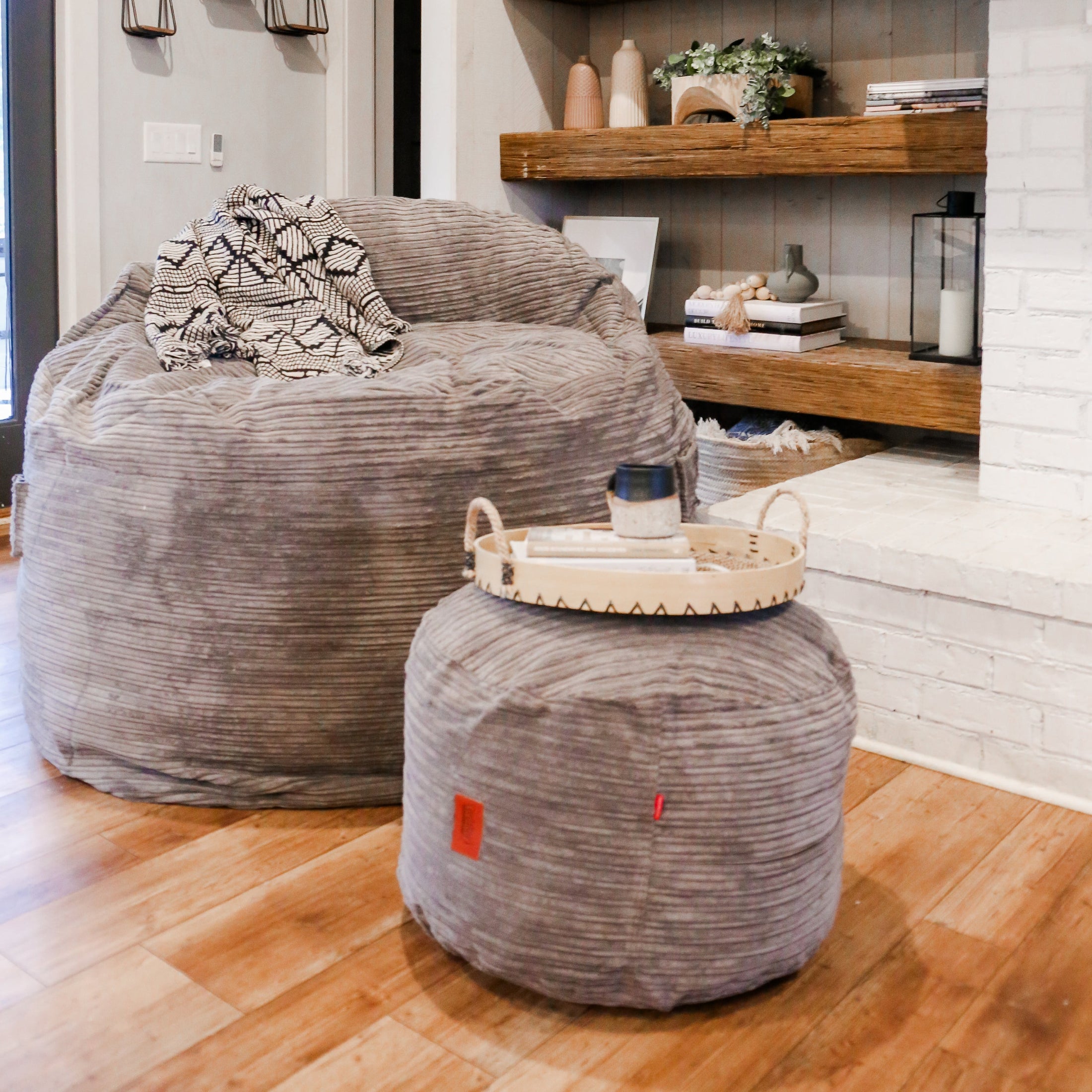 Adult Bean Bag Chair - King - NEST Terry Corduroy