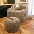 Load image into Gallery viewer, Adult Bean Bag Chair - Queen - NEST Faux Fur
