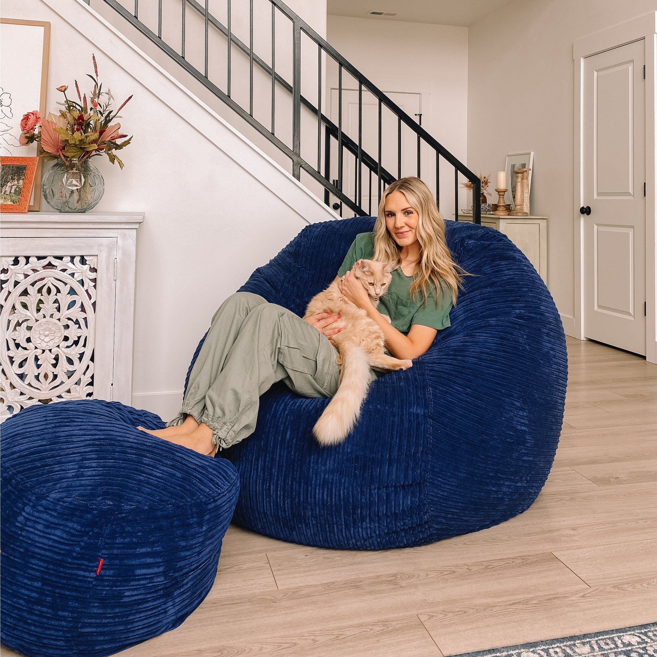 Bean Bag - King - Terry Corduroy
