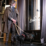 Saffiano Dog Leash Green