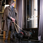 Saffiano Dog Leash Green