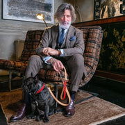 Saffiano Dog Leash Red