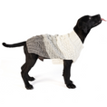 Load image into Gallery viewer, Color Block Cable Dog Sweater
