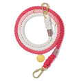 Load image into Gallery viewer, Coral Ombre Cotton Rope Dog Leash by Found My Animal | Adjustable & Handcrafted
