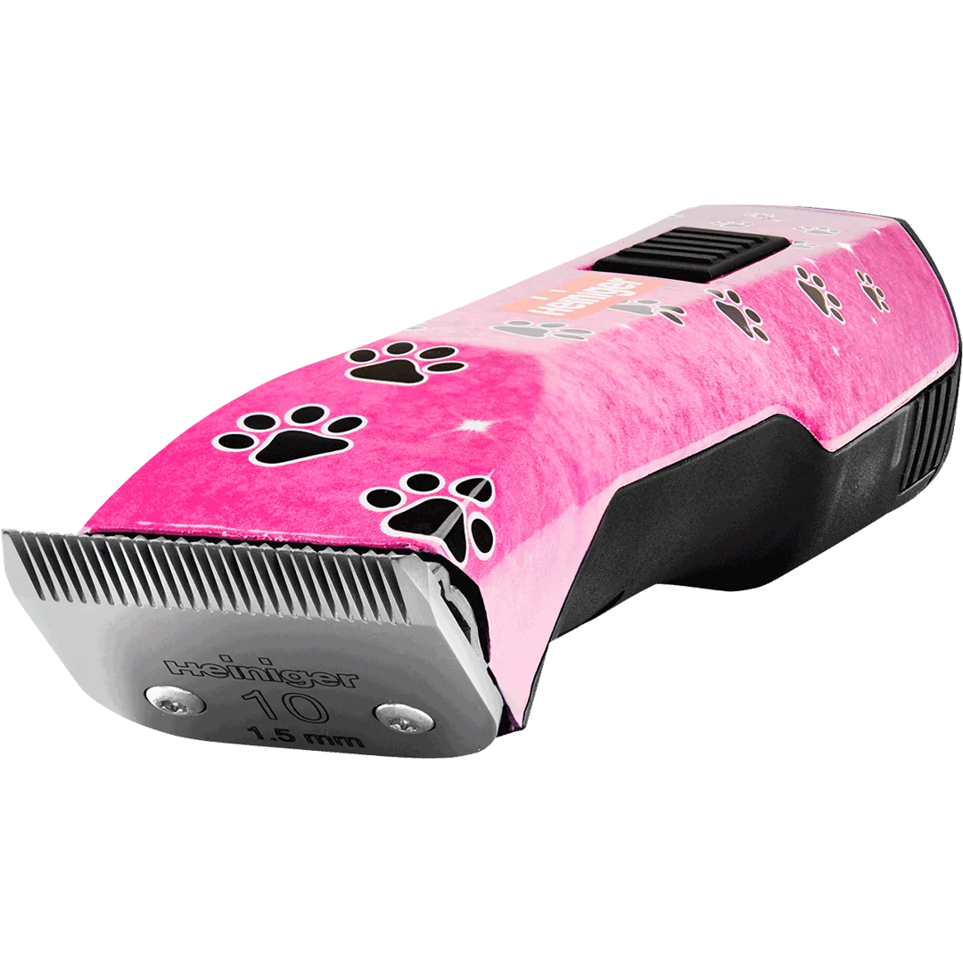 Pet Pink Paws Saphir Cordless Clipper with One Battery by Heiniger