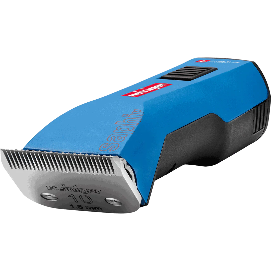 Blue Saphir Cordless Clipper Two Batteries with 2 Free Drives by Heiniger