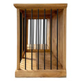 Load image into Gallery viewer, Traditional Medium Dog Rustic Wood Kennel 
