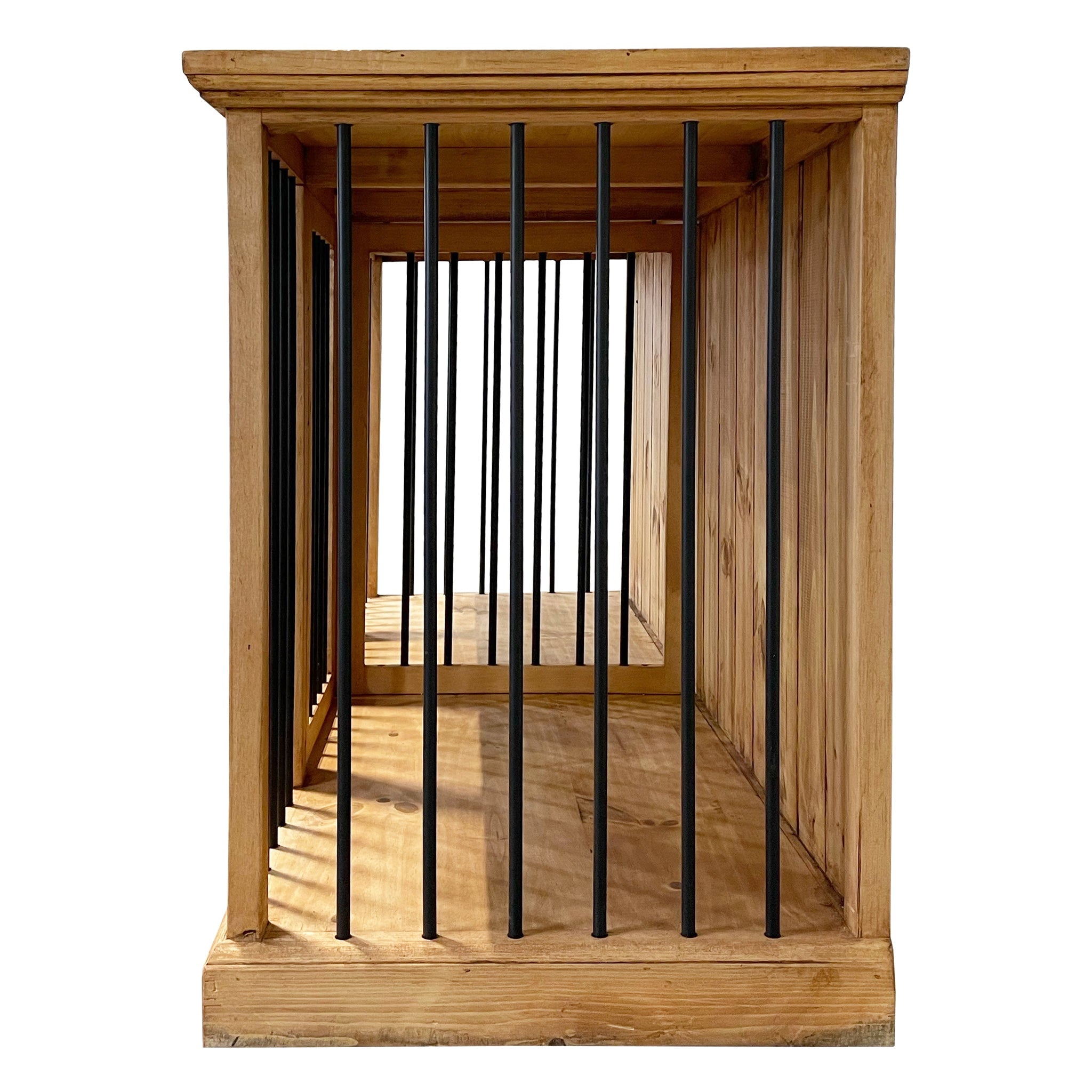 Traditional Medium Dog Rustic Wood Kennel 