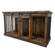 Oasis Medium Dog Rustic Wood Kennel