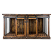 Oasis Medium Dog Rustic Wood Kennel 