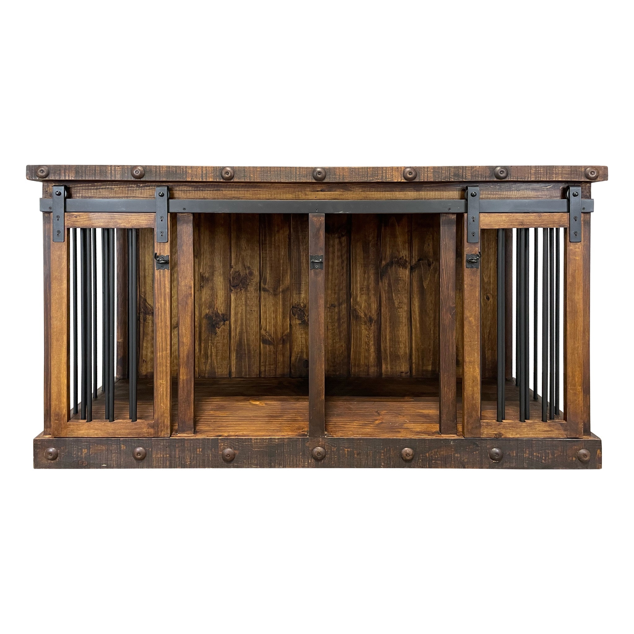 Oasis Medium Dog Rustic Wood Kennel 