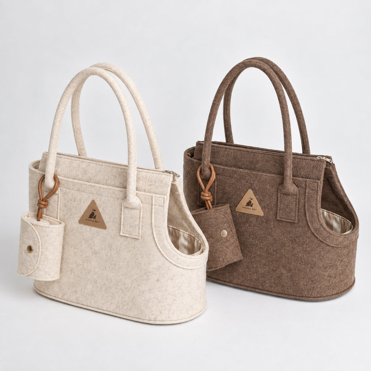 Nooee Pet Ash Felt Dog Carrier
