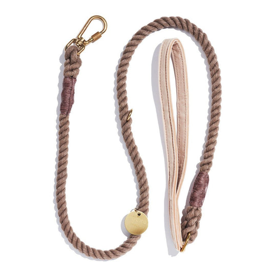 Standard 5ft Leads Premium Cream Washable Velvet Animal Leash